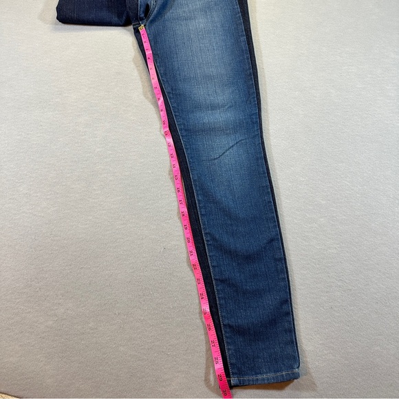 PAIGE Ultra Skinny Jeans Women’s 29 Two Tone Light & Dark Blue Stretch Denim - Picture 3 of 13